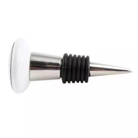 Black Flying Man Ceramic Flat Wine Bottle Stopper